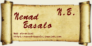 Nenad Basalo vizit kartica